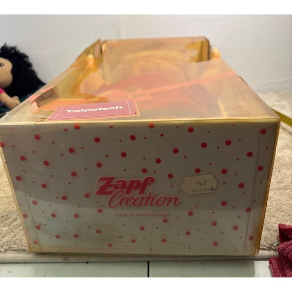 Zapf Creation Doll Tolpatsch Red Dress Duck Blond Original Box West Germany - Picture 14 of 14